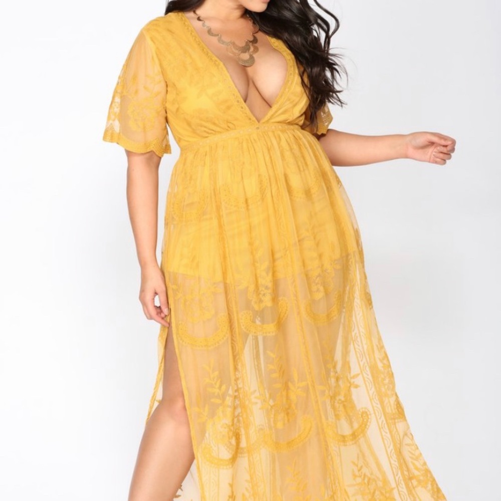 Plus Size Lace Romper Dress